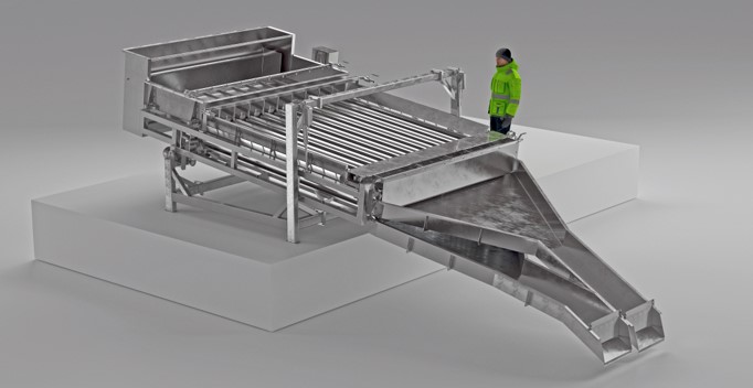 Steel Tech Stor Smolt Sorteringsmaskin