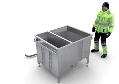 Fry handling tank system