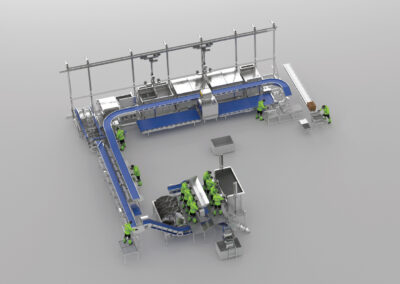 Complete on shore crab processing factory